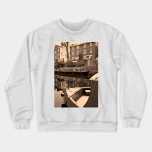 Narrow Boats Regent's Canal Camden London Crewneck Sweatshirt